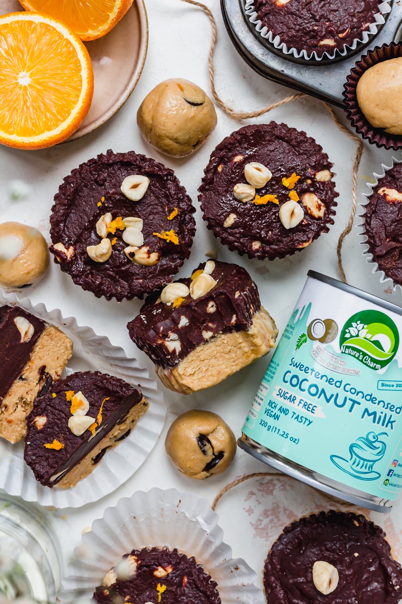 Chocolate Orange Cookie Dough Fudge