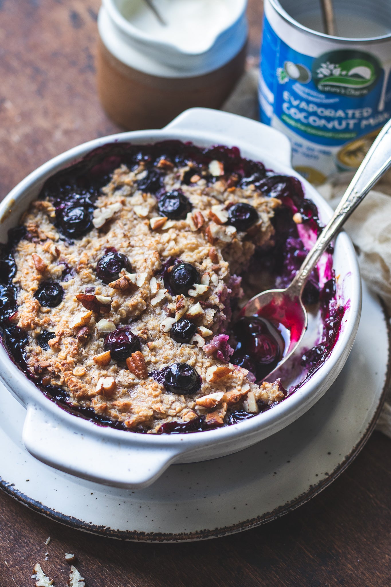 Blueberry Pie Baked Oats