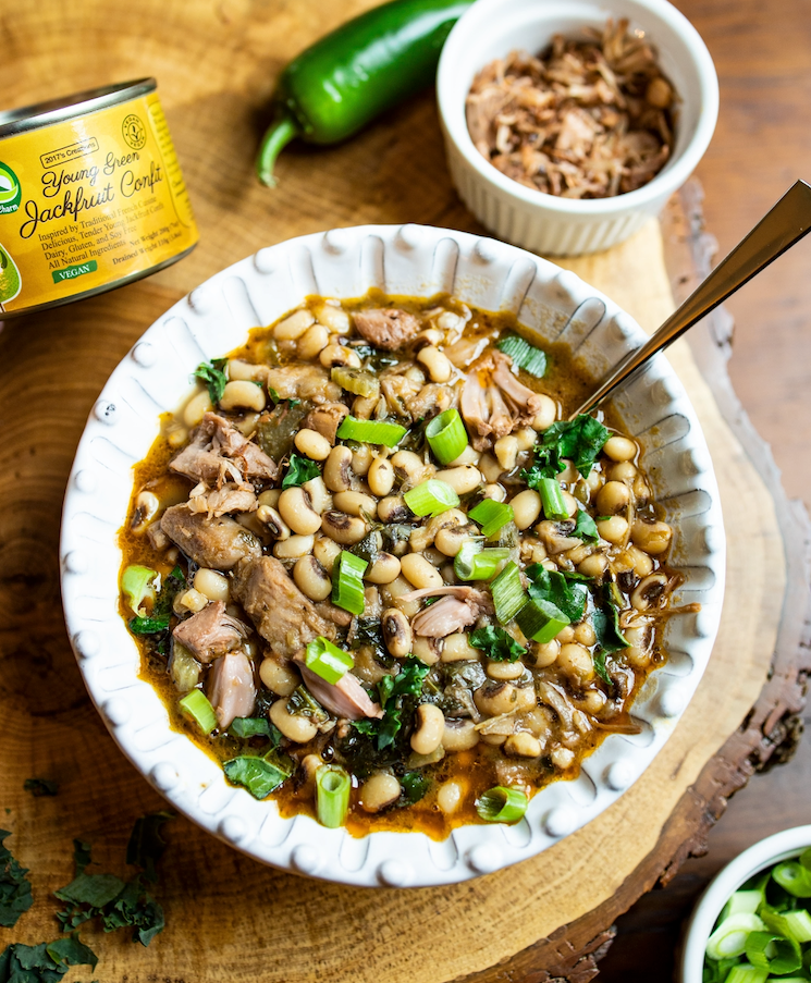 Jackfruit Black Eyed Pea Soup