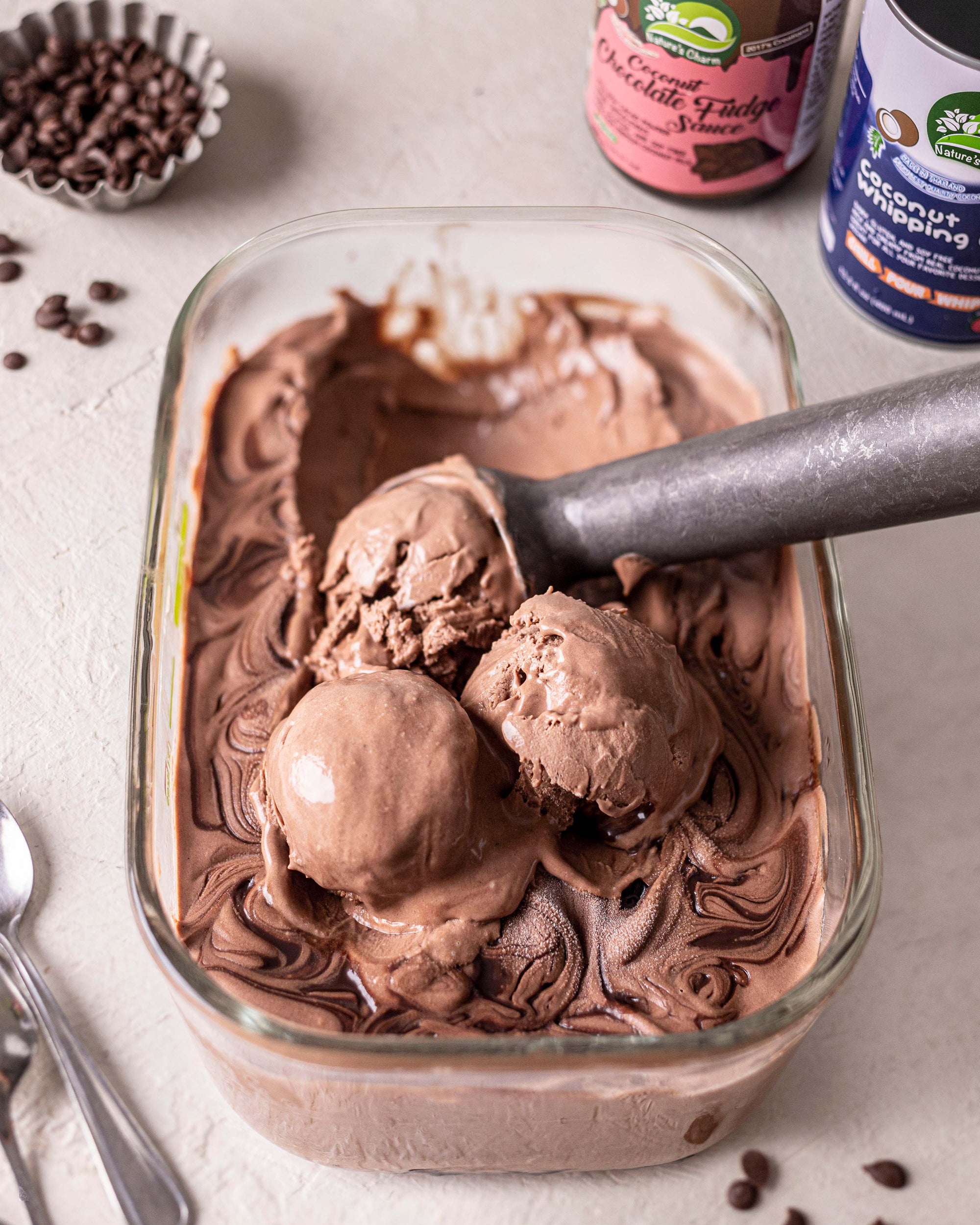 2 Ingredient Chocolate Ice Cream